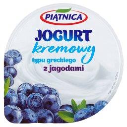 Jogurt kremowy typu greckiego z jagodami
