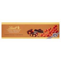 Szwajcarska czekolada deserowa z całymi orzechami laskowymi prażonymi