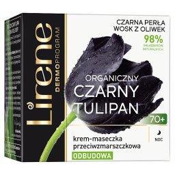 Organiczny czarny tulipan 70+ Krem-maseczka przeciwzmarszczkowa na noc