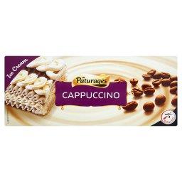 Lody o smaku waniliowym i cappuccino z polewą czekoladową
