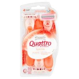 Quattro For Women Sparkle Jednorazowe maszynki 3 sztuki