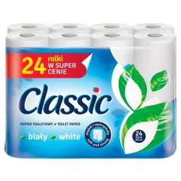Papier toaletowy biały 24 rolki