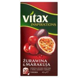 Inspirations Żurawina & Marakuja Herbatka ziołowo-owocowa 40 g (20 torebek)
