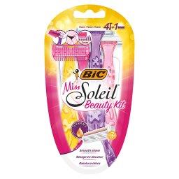 Miss Soleil Beauty Kit 3-ostrzowa maszynka do golenia z trymerem 4 sztuki