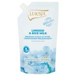 Creamy Linseed & Rice Milk Kremowe mydło w płynie opakowanie uzupełniające