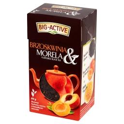 Brzoskwinia & Morela Liściasta herbata czarna z kawałkami owoców