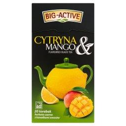 Cytryna & Mango Herbata czarna z kawałkami owoców 40 g (20 torebek)