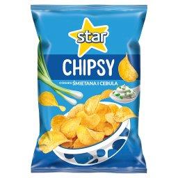 Chipsy o smaku śmietana i cebula 130 g