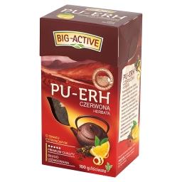 Pu-Erh Herbata czerwona o smaku cytrynowym liściasta 100 g