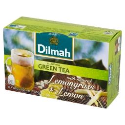 Zielona herbata z trawą cytrynową i naturalnym aromatem cytryny 30 g (20 torebek)