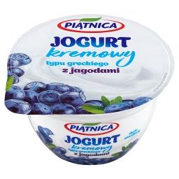 Jogurt kremowy typu greckiego z jagodami