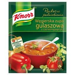 Rozkosze podniebienia Węgierska zupa gulaszowa z czerwoną papryką