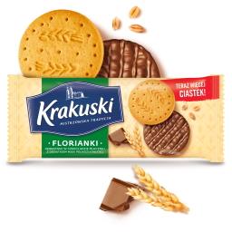 Florianki Herbatniki w czekoladzie mlecznej z dodatk...