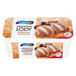 Kremowe lody śmietanka czekolada
