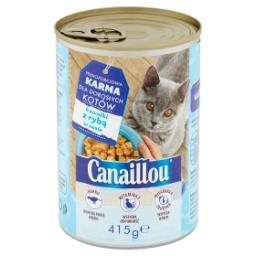 Pełnoporcjowa karma dla dorosłych kotów kawałki z rybą w sosie