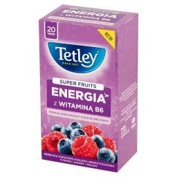 Super Fruits Energia Herbatka owocowo-ziołowa o smaku jagody i maliny 40 g (20 torebek)
