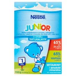 Junior Mleko modyfikowane dla dzieci od 1. roku życia o smaku naturalnym 700 g