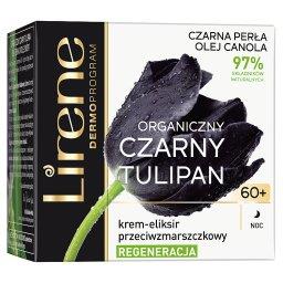 Organiczny czarny tulipan 60+ Krem-eliksir przeciwzmarszczkowy na noc
