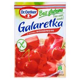 Galaretka bez glutenu o smaku wiśniowym