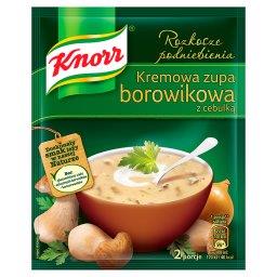 Rozkosze podniebienia Kremowa zupa borowikowa z cebu...