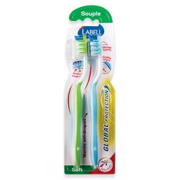Escova dentes, proteção global suave, 2 unidades