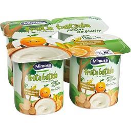 Iogurte fruta batida banana/laranja/bolacha