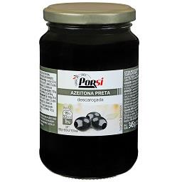 Azeitonas pretas sem caroço, frasco de 165 g