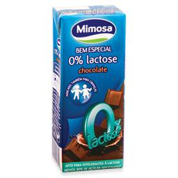 Leite 0% lactose com chocolate