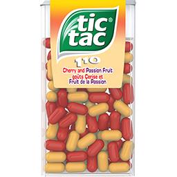 Tic Tac Tic Tac Pastilles goûts cerise & fruit de la passion la boite de 110 pastilles - 54 g
