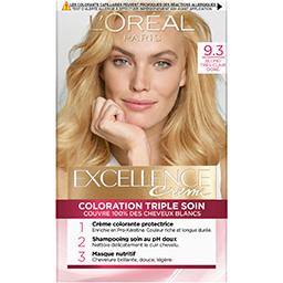 L'Oréal L'Oréal Paris Excellence Crème - Crème colorante triple soin blond très clair doré 9.3 la boite