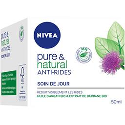 Nivea Nivea Pure & Natural - Soin de jour anti-rides le pot de 50 ml