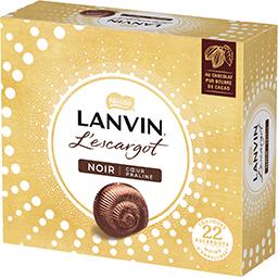 Lanvin L'escargot - Assortiment de bonbons de chocolat noir la boîte de 22 - 362g