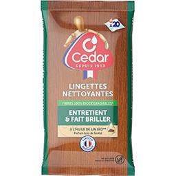 O'Cedar O'Cedar Lingettes nettoyantes bois de santal le paquet de 18