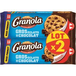 LU LU Granola - Biscuits gros éclats de chocolat les 2 paquets de 276 g