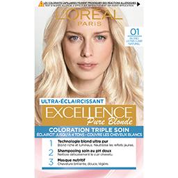 L'Oréal L'Oréal Paris Excellence Crème - Crème colorante triple soin blond ultra clair naturel 01 la boite