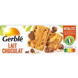 Gerblé Gerblé Biscuit lait chocolat la boite de 20 biscuits - 230 g