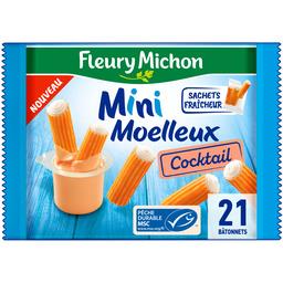 Fleury Michon Mini moelleux - Surimi MSC sauce cocktail le paquet de 21 bâtonnets - 230g