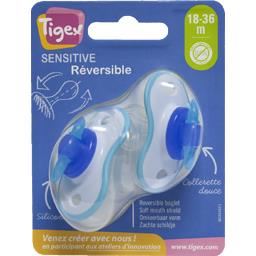 Sucettes Sensitive Reversible Rose 18 36 M Tigex Intermarche