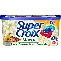 Super Croix Super Croix Doses de lessive liquide Maroc fleur d'oranger lait d'amande les 28 doses de 13 g