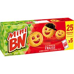 BN BN Mini - Biscuits goût fraise les 5 sachets de 35 g