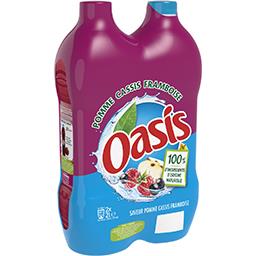Oasis Oasis Boisson pomme cassis framboise les 2 bouteilles de 2 l