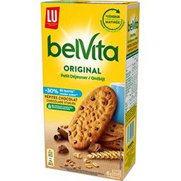 LU LU Belvita Petit Déjeuner - Biscuits pépites chocolat & 5 céréales les 6 sachets de 50 g