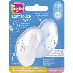 Sucettes Soft Touche Silicone 6 18m Garcon Tigex Intermarche