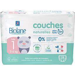 Couches Bebe Naturelles Taille 1 2 5 Kg Biolane Intermarche