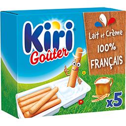 Kiri Kiri Goûter - Fromage fondu pour enfant et gressins les 5 barquettes de 35 g