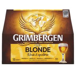 Grimbergen Grimbergen Bière blonde d'Abbaye le pack de 12x25cl 