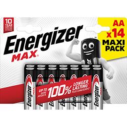 Energizer Piles Alcalines Max AA le paquet de 14 piles - Maxi Pack