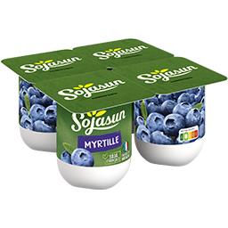 Sojasun Sojasun Spécialité au soja fruits mixés myrtille les 4 pots de 100 g