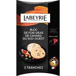 Labeyrie Labeyrie Le Duo - Bloc de foie gras de canard du Sud-Ouest la barquette de 2 - 75 g