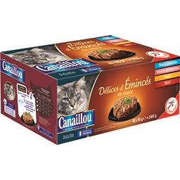 Assortiment Delices D Eminces En Sauce Pour Chat Canaillou Intermarche